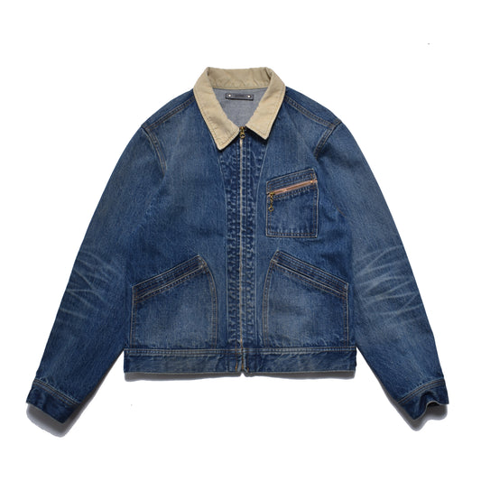 Denim Zipup Trucker Jacket USD