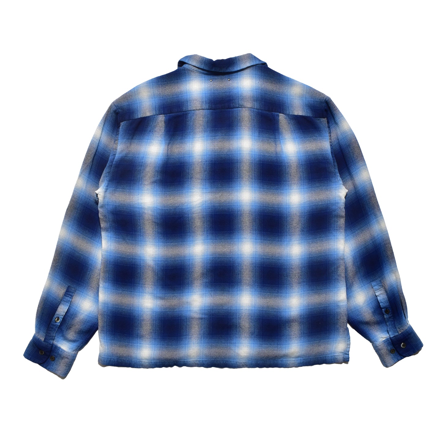 R.Flannel Ombre Open Collar SH