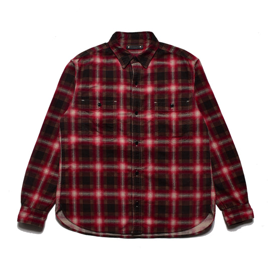 Plaid Print Flannel Work SH