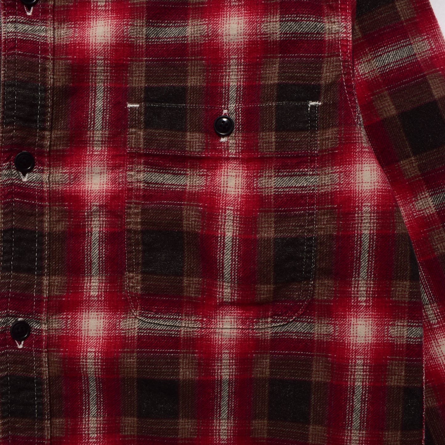 Plaid Print Flannel Work SH