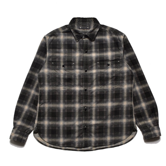 Plaid Print Flannel Work SH