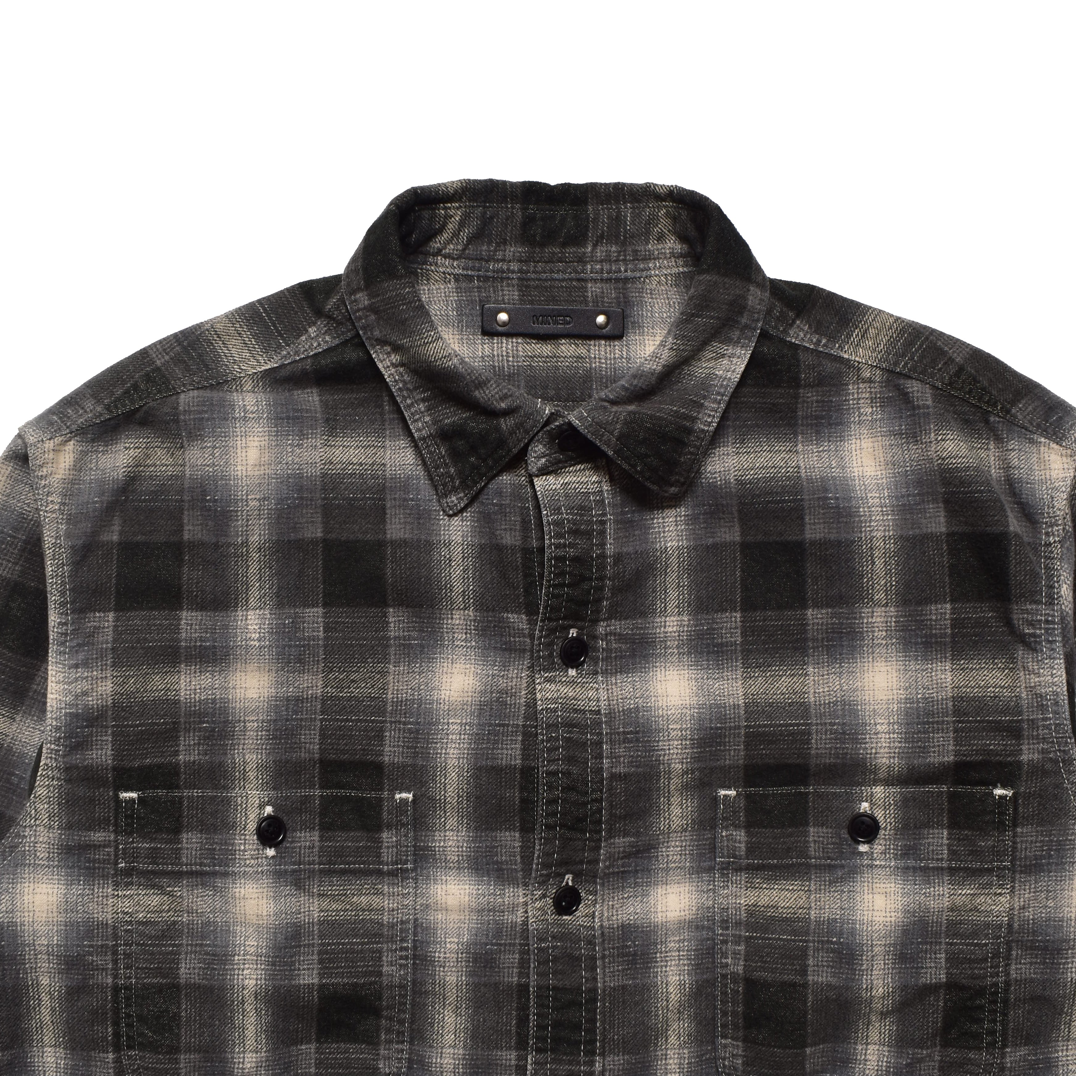 Plaid Print Flannel Work SH – TIME AFTER TIME