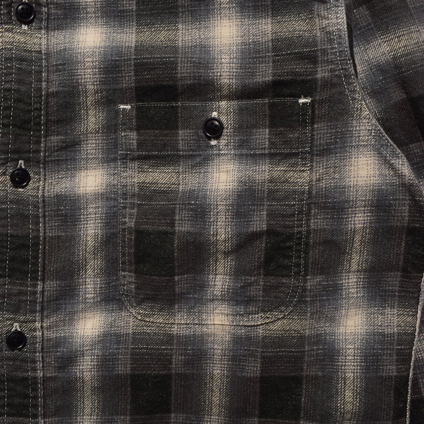 Plaid Print Flannel Work SH