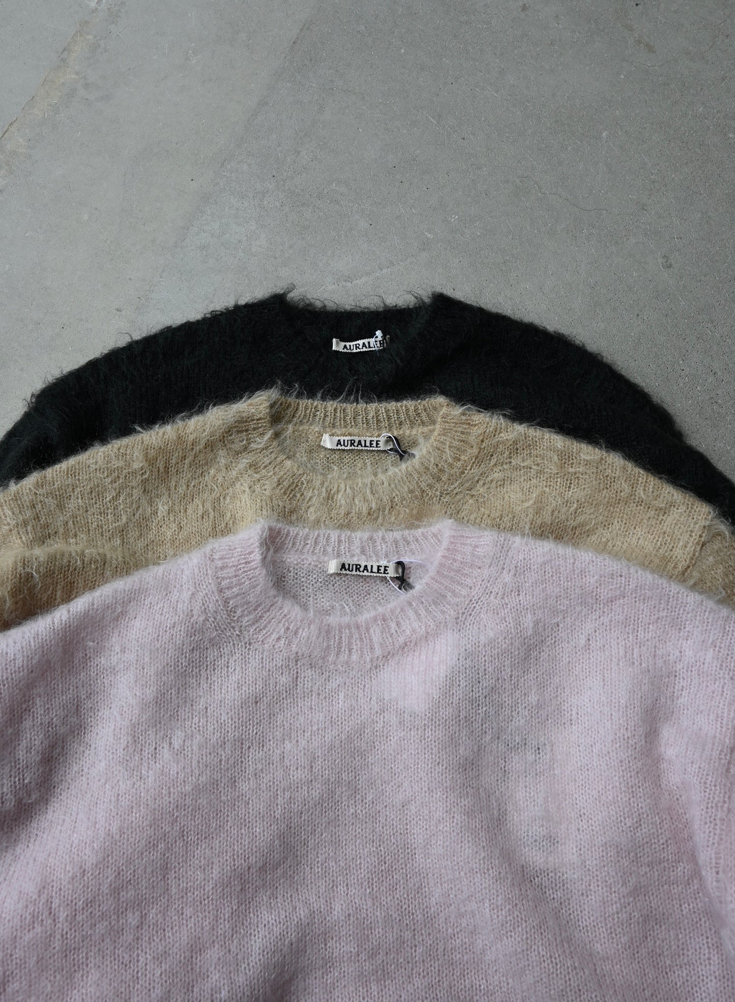 BRUSHED SUPER KID MOHAIR KNIT P/O