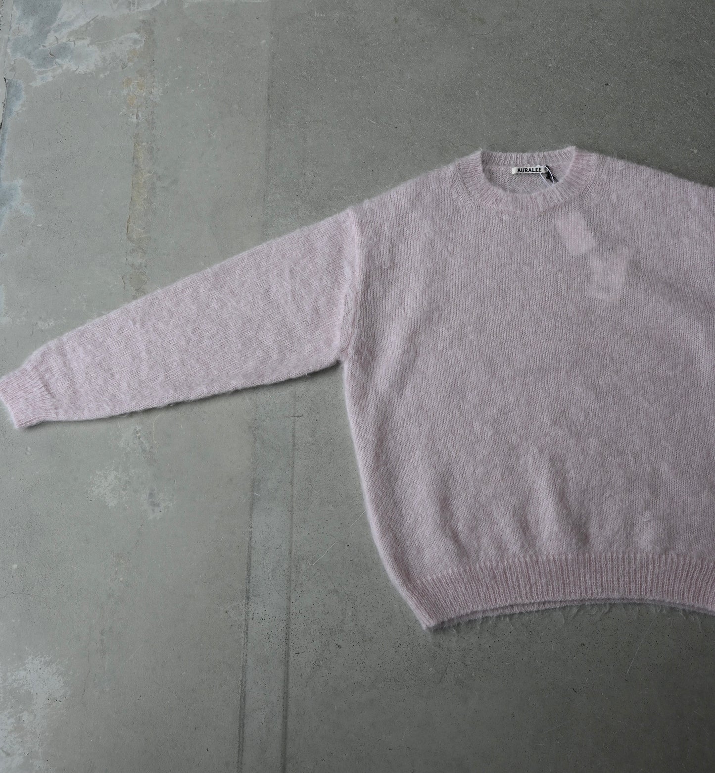 BRUSHED SUPER KID MOHAIR KNIT P/O