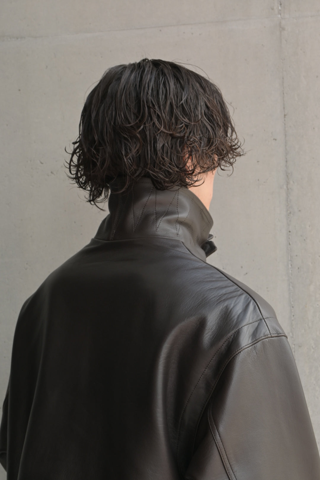 Leather Coat BROWN
