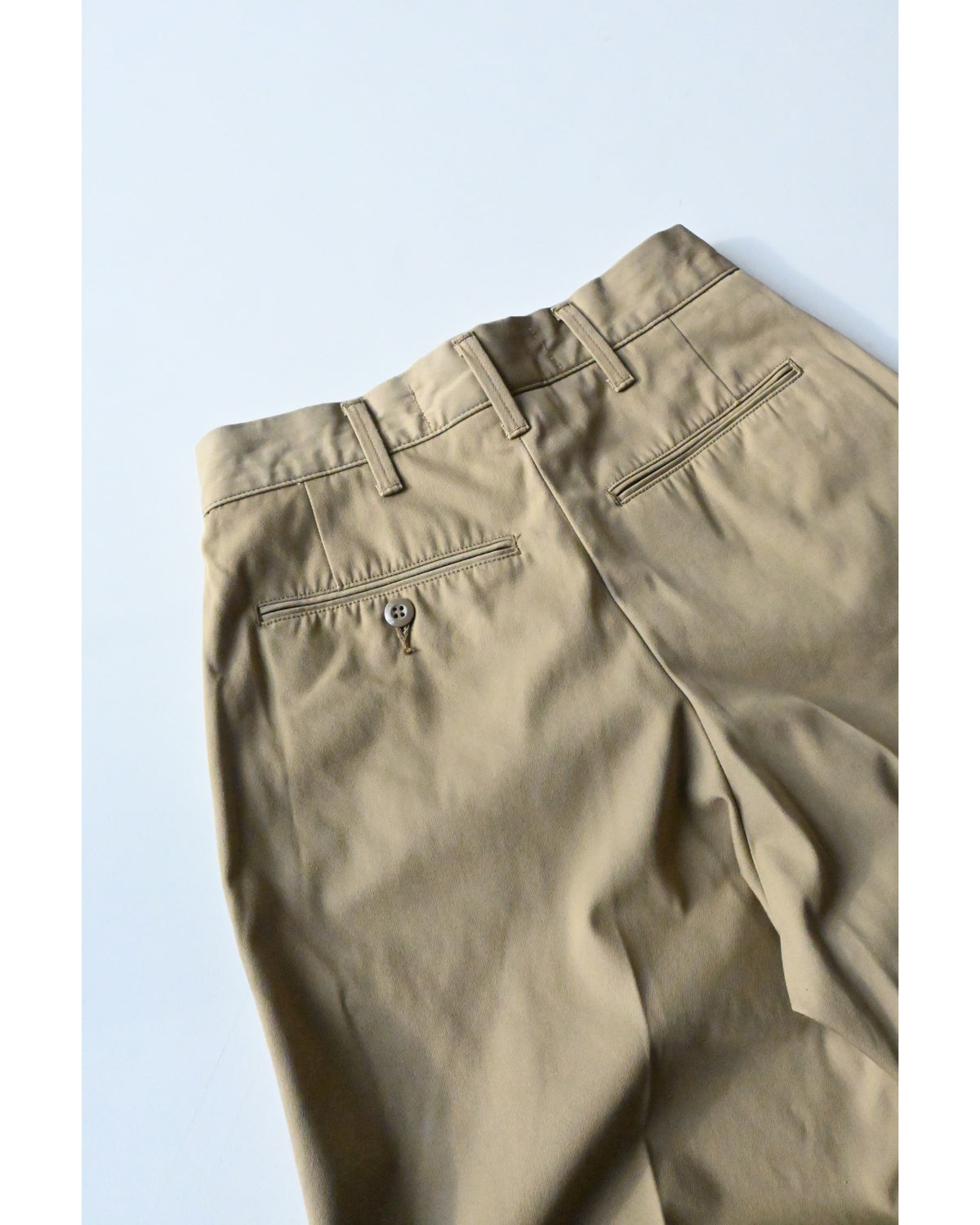 WASHED HIGH WAIST CHINO PANTS