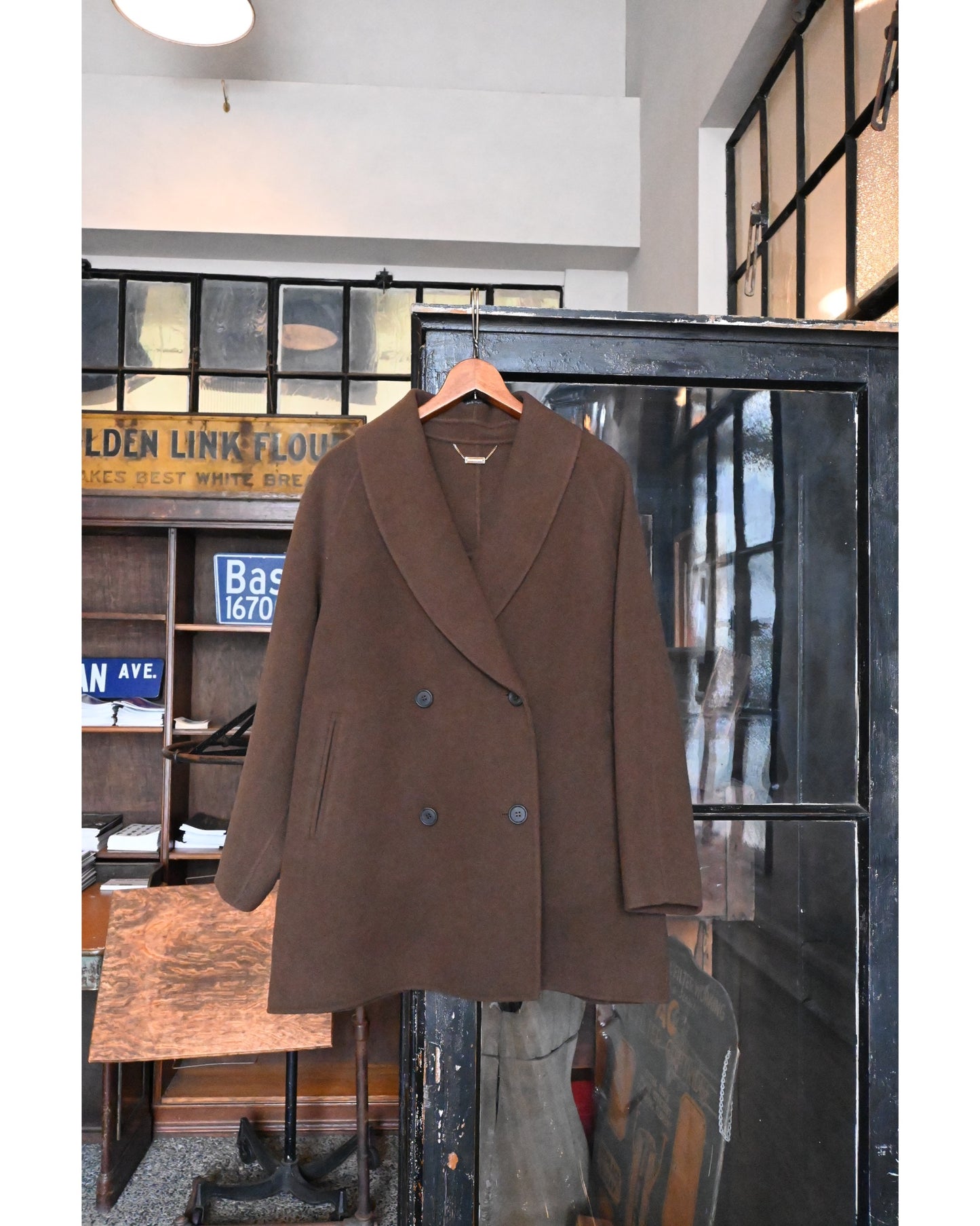 shawl collar coat