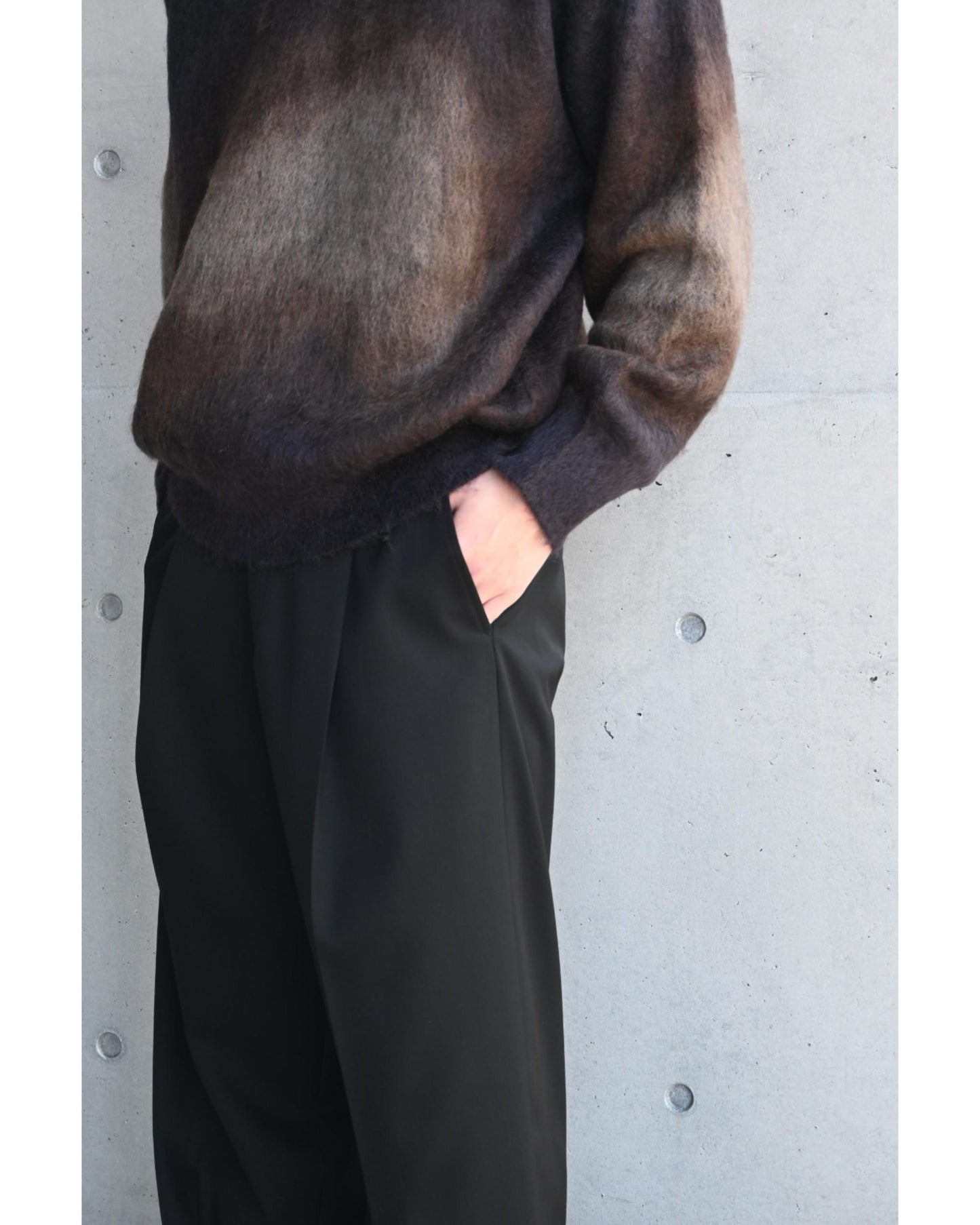 EXTRA WIDE TROUSERS BLACK