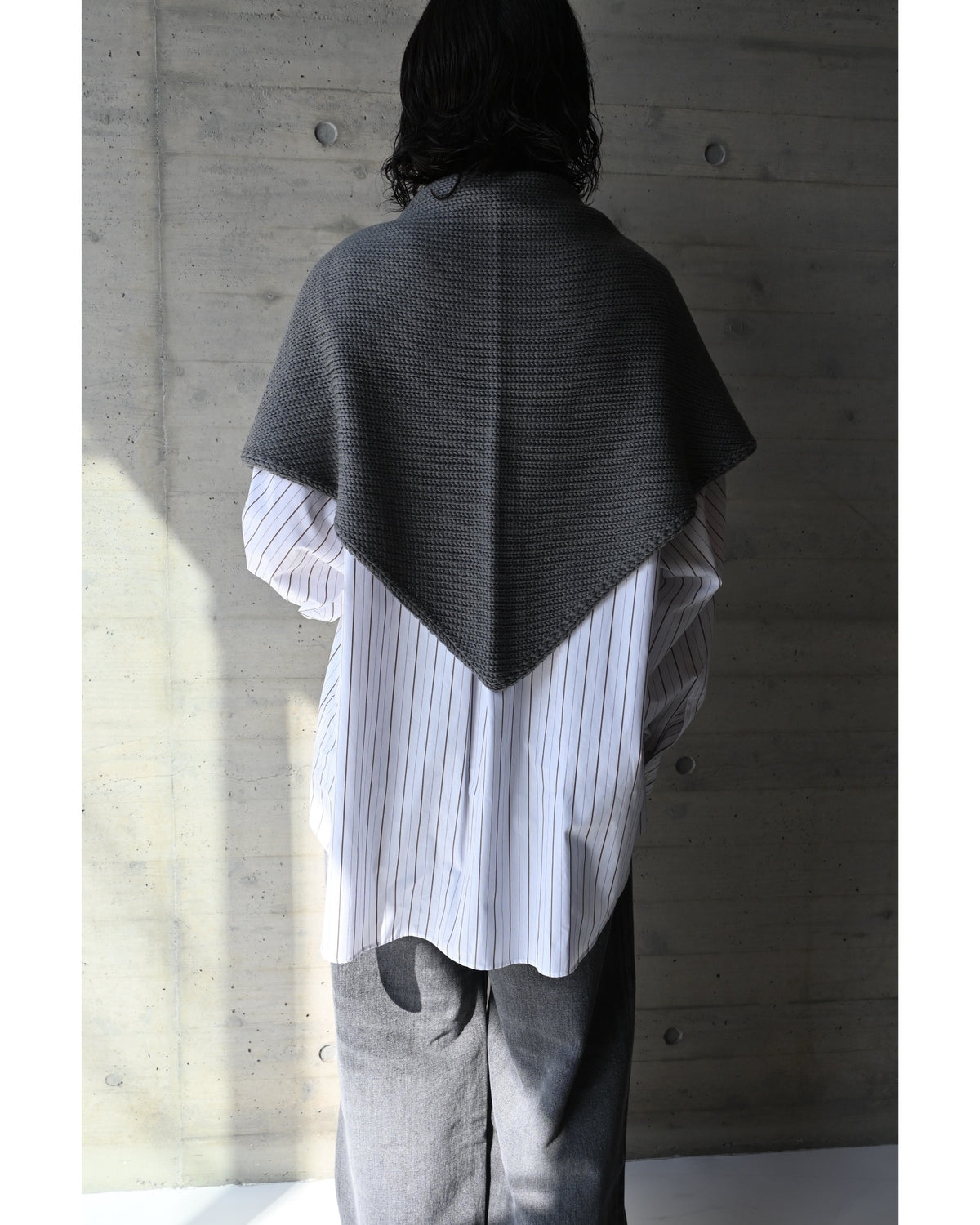 Soft Wool Triangle Stole