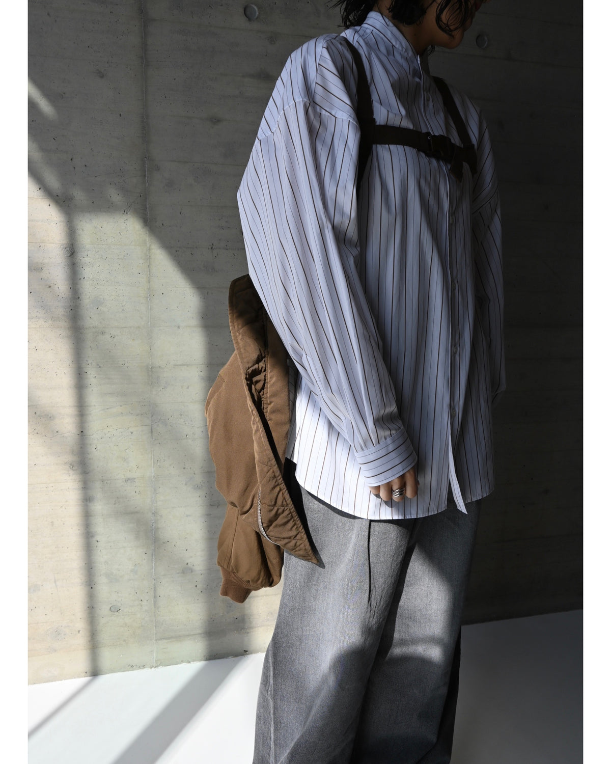 Fulled Wool Twill Flight Jacket