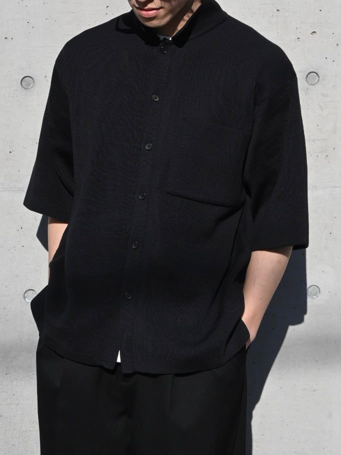 13,920円YOKE 24SS Rib Knitted  Shirt サイズ3 ブラック
