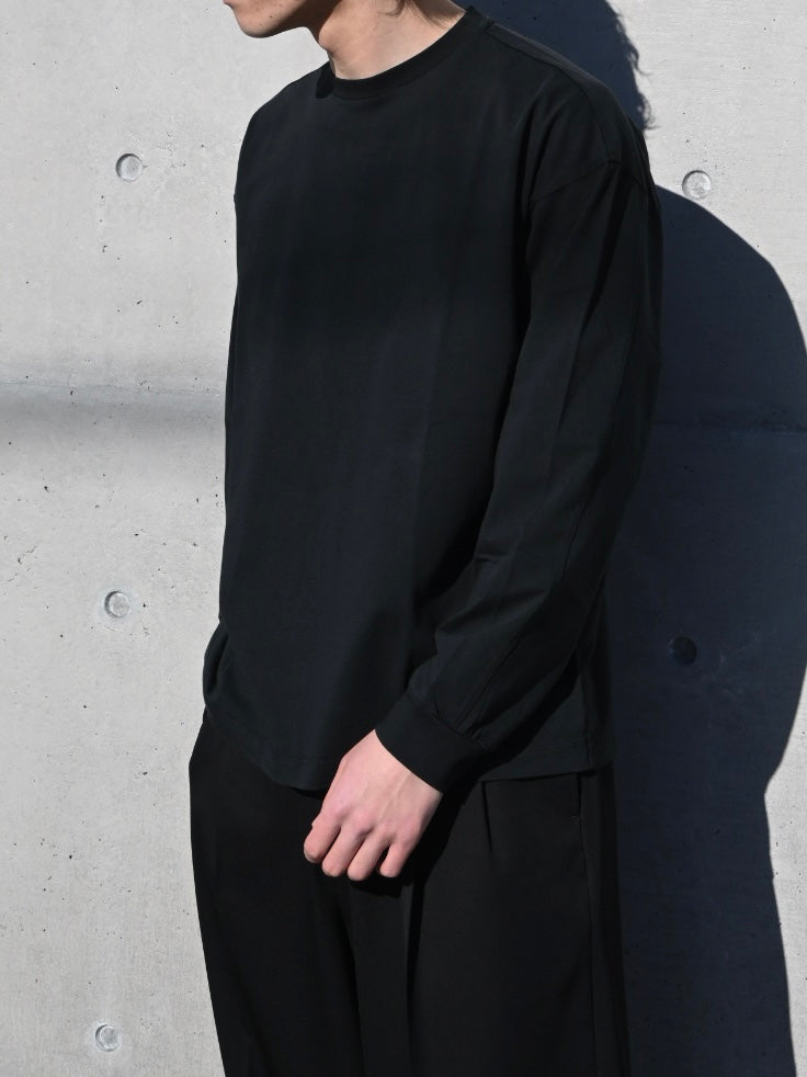 YOKE T-SHIRT LONG SLEEVES BLACK