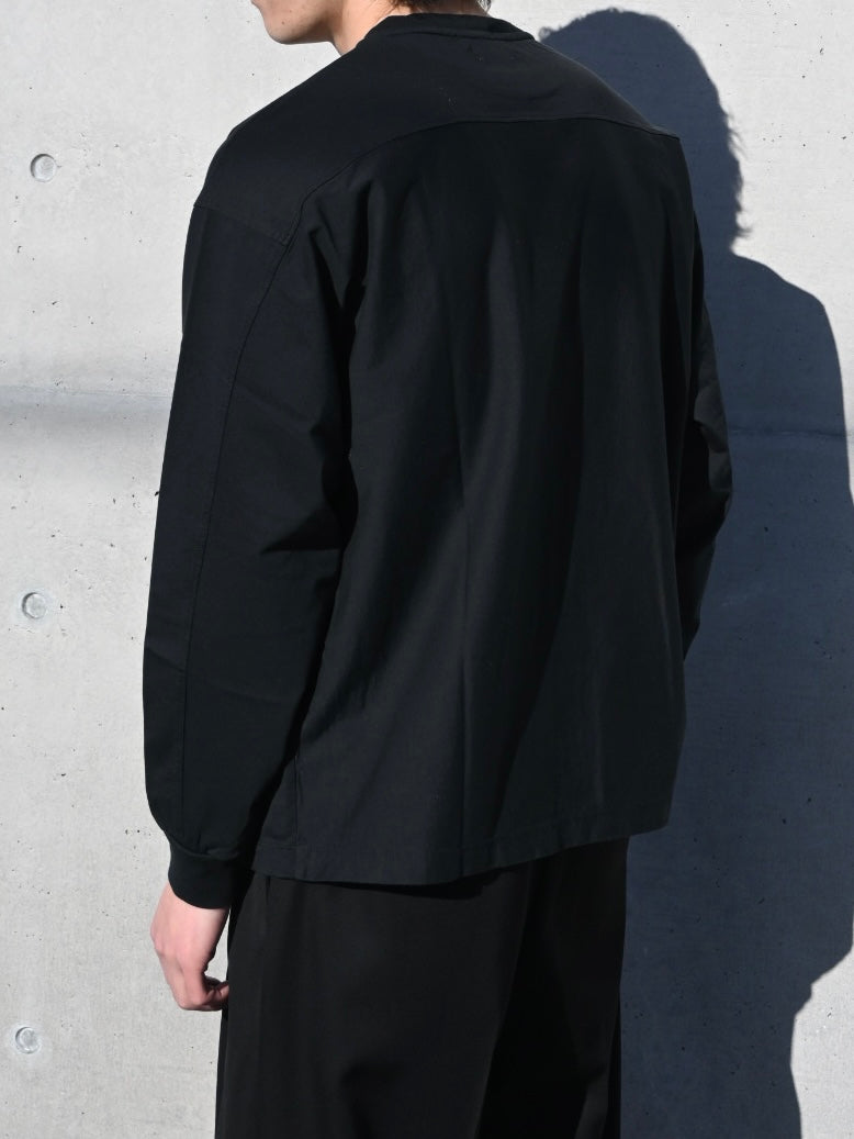 YOKE T-SHIRT LONG SLEEVES BLACK