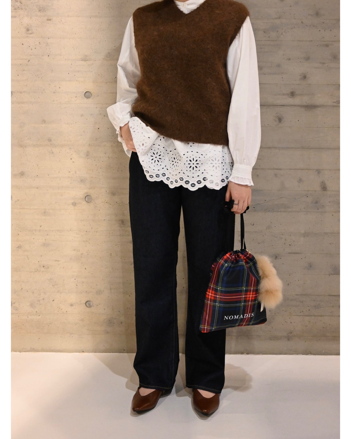 ALPACA SHAGGY KNIT VEST
