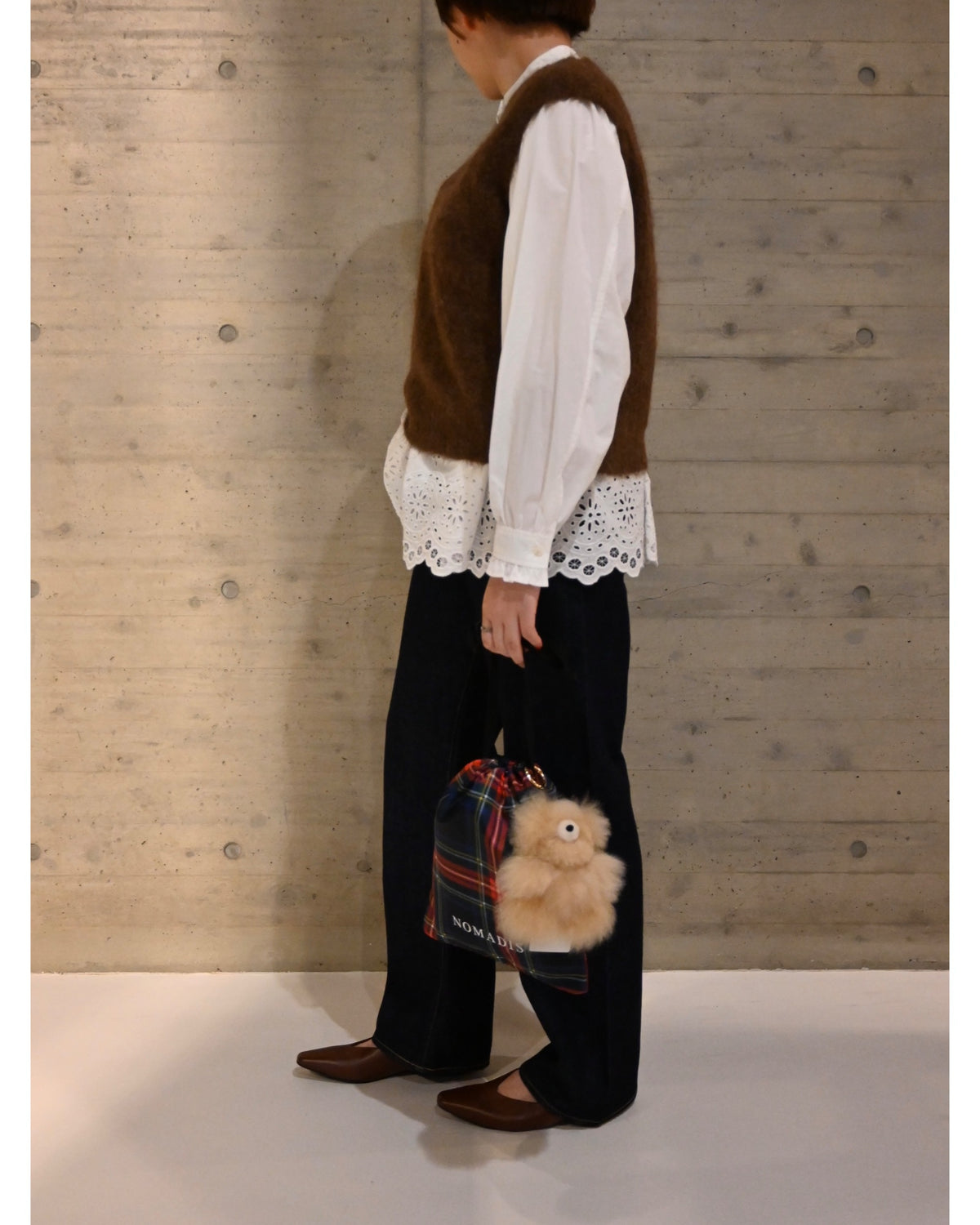 ALPACA SHAGGY KNIT VEST