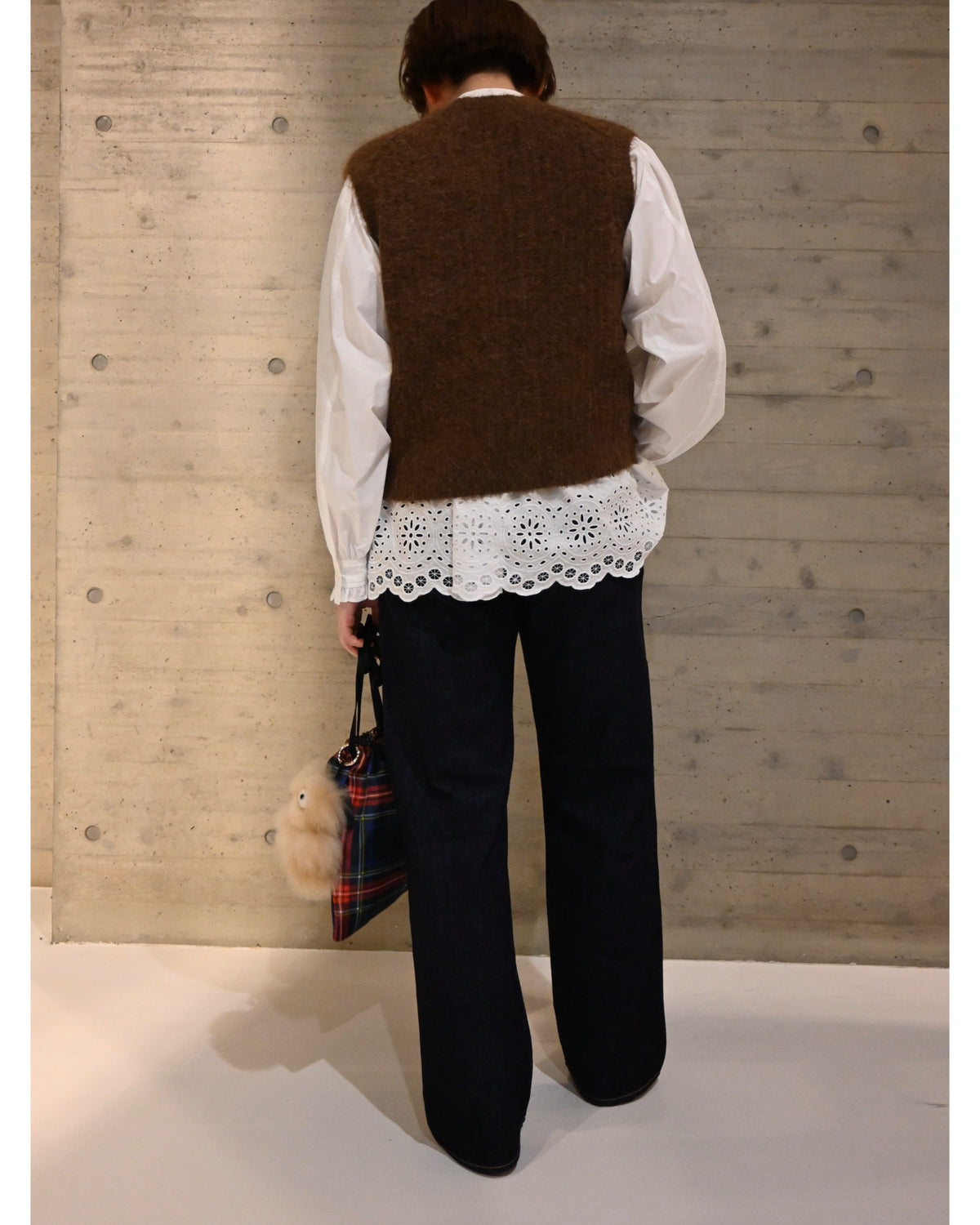 ALPACA SHAGGY KNIT VEST