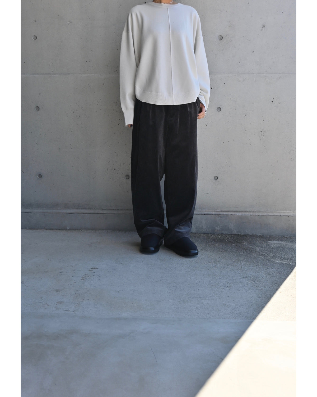 Suvin Corduroy Wide Straight Trousers