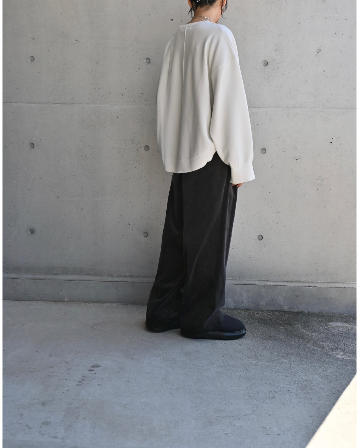 Suvin Corduroy Wide Straight Trousers