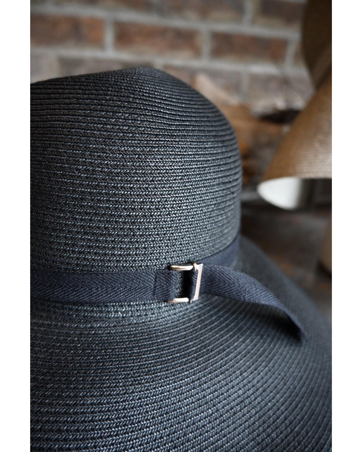 PAPER BRAID BOWLER HAT