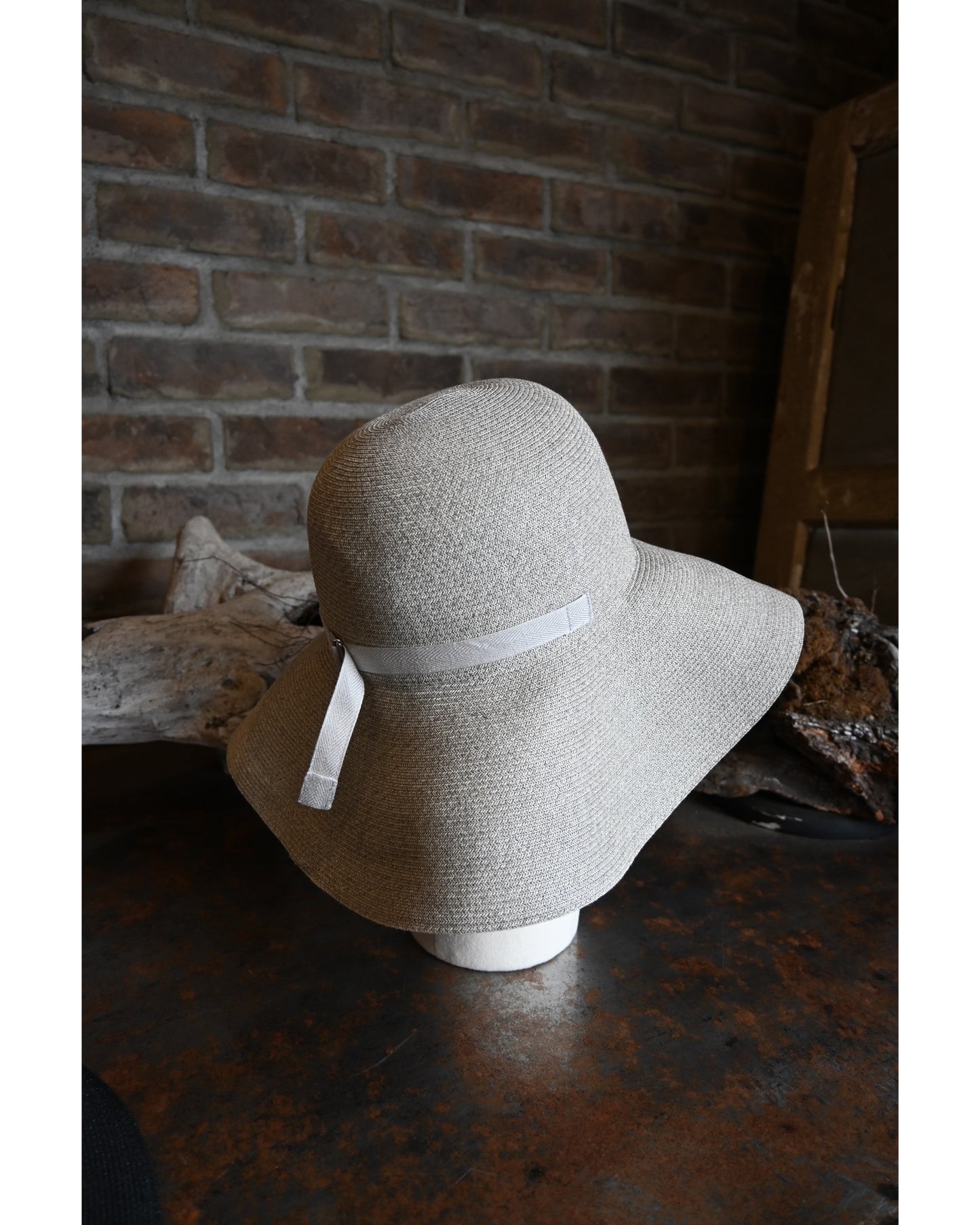 PAPER BRAID BOWLER HAT