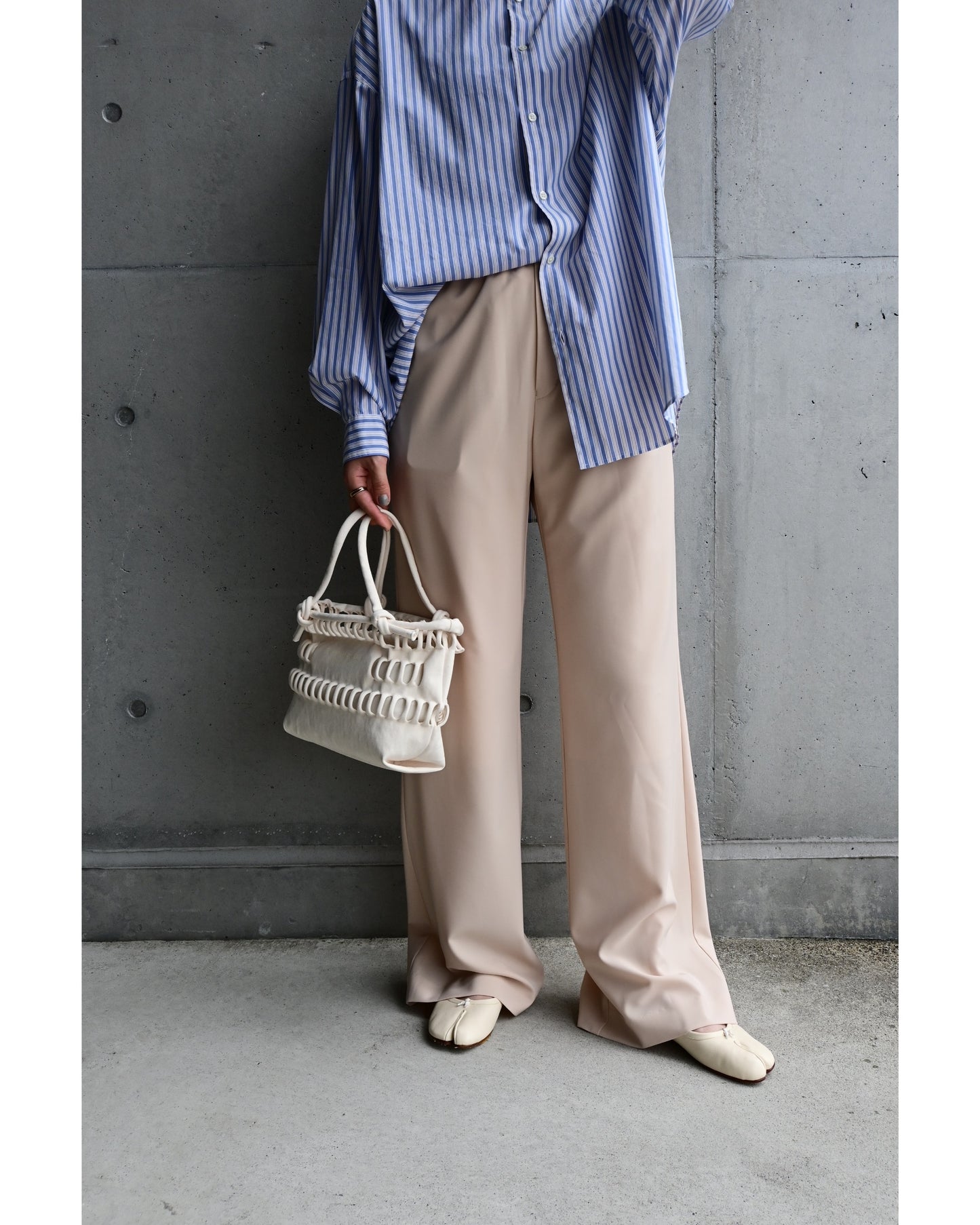 STRETCH WIDE LEG PANTS 13307