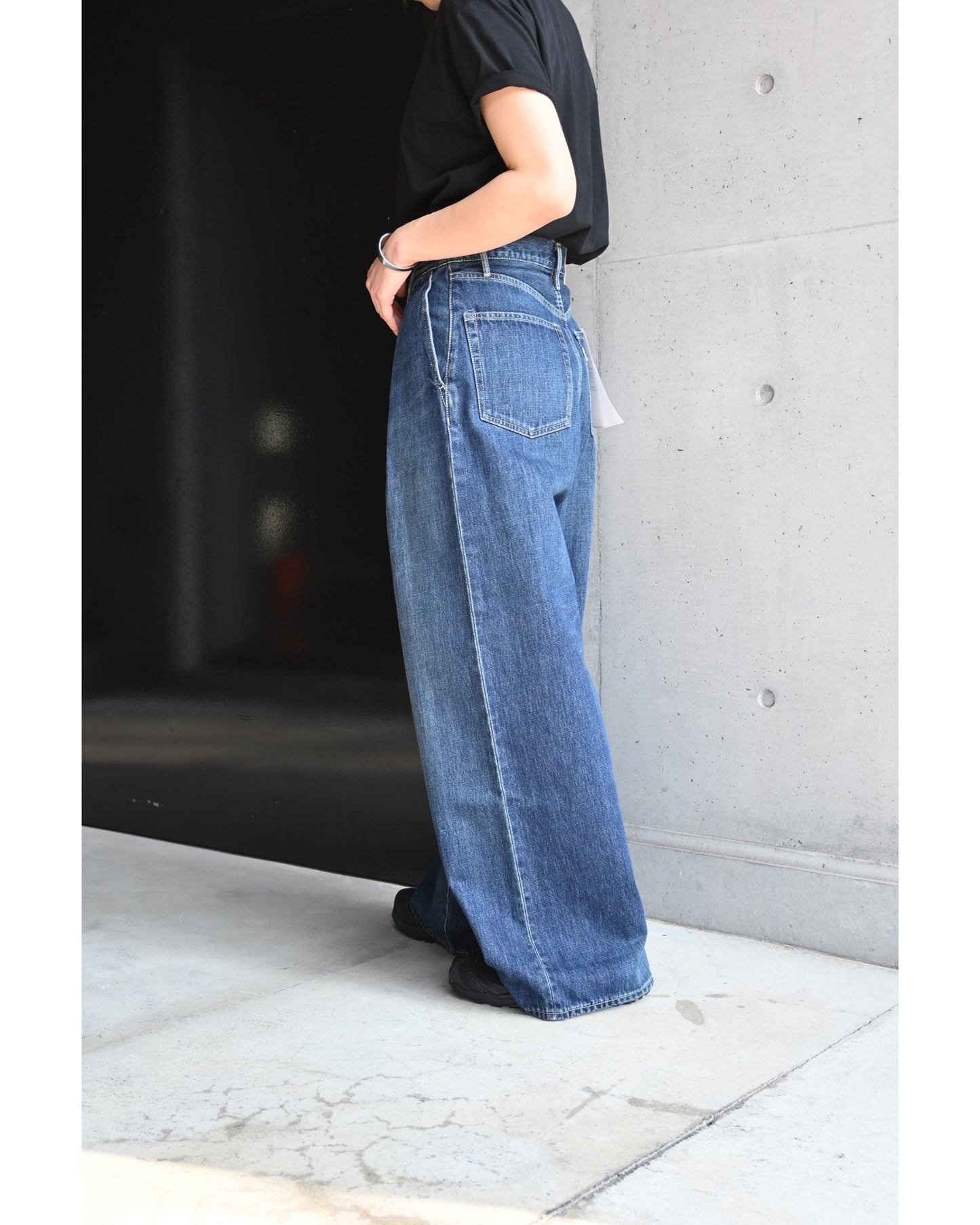 Selvage Denim Two Tuck Wide Pants