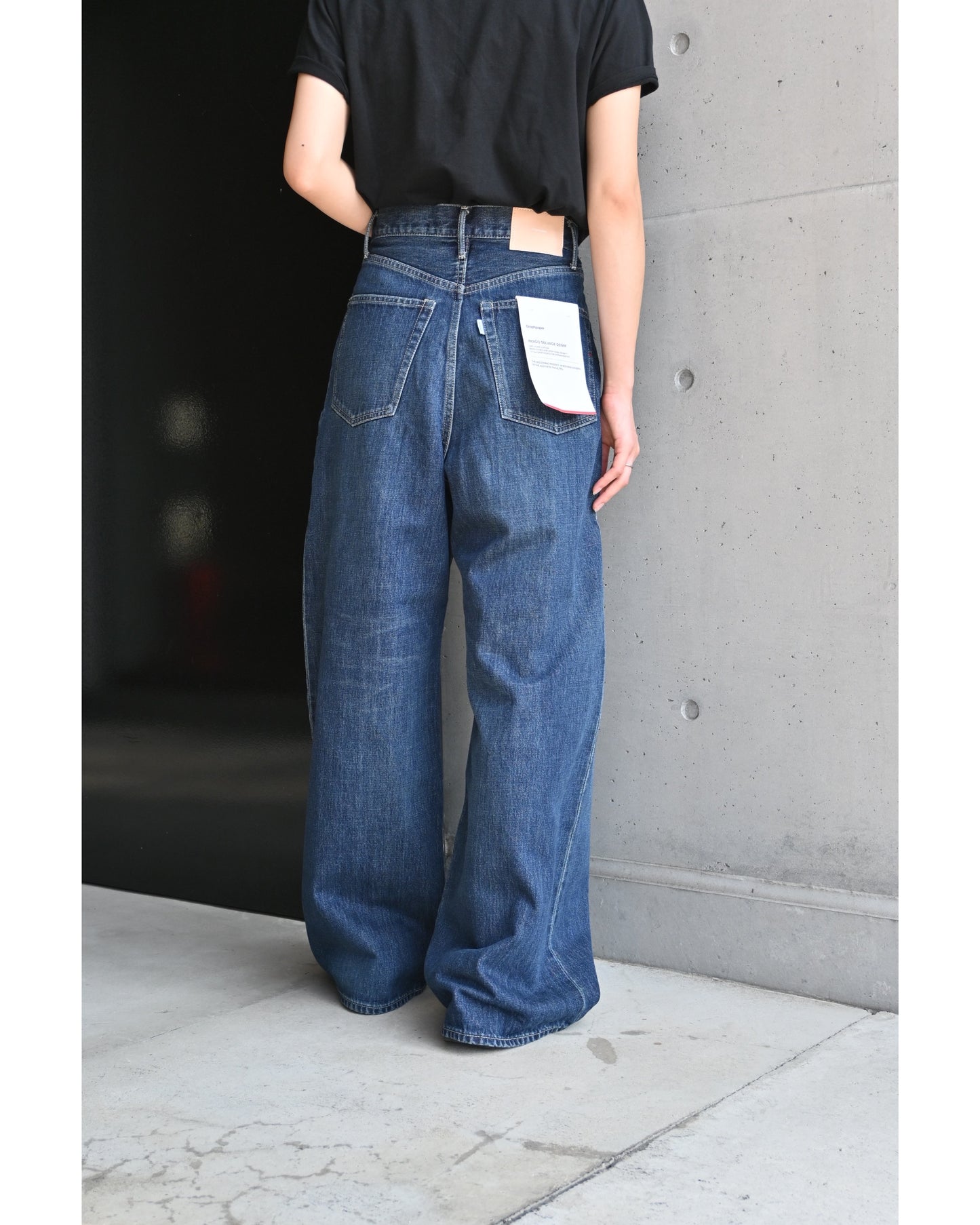 Selvage Denim Two Tuck Wide Pants