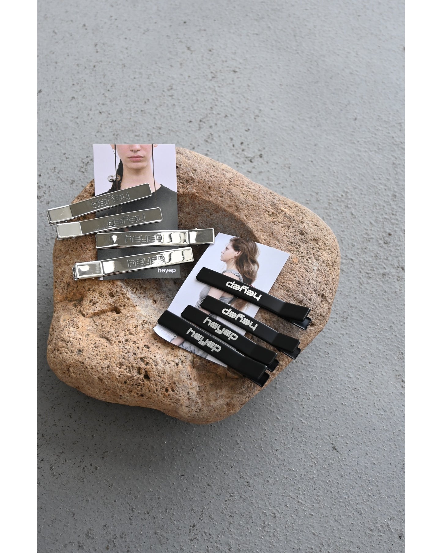 New Logo Hair Clips - 4 Piece Set