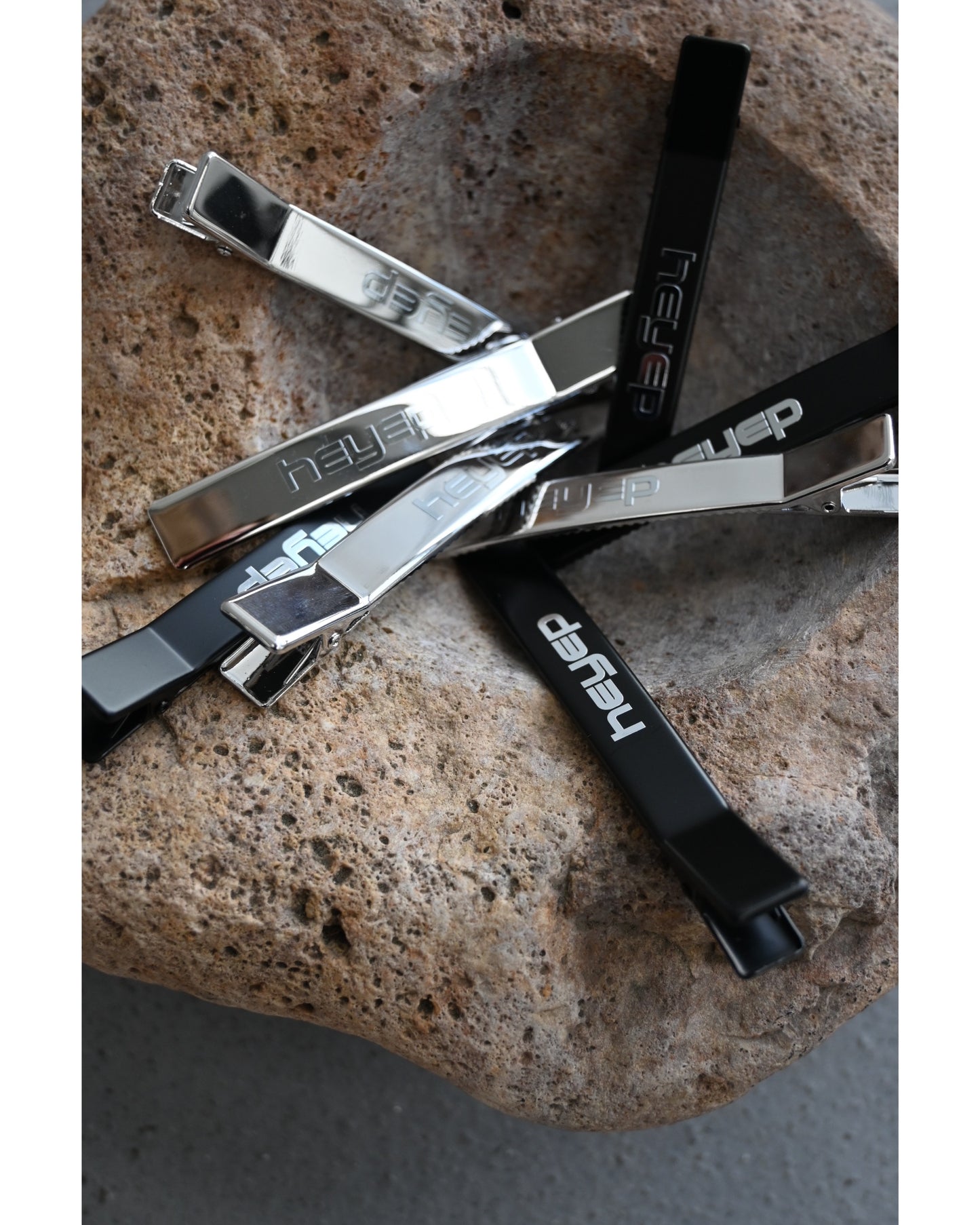 New Logo Hair Clips - 4 Piece Set