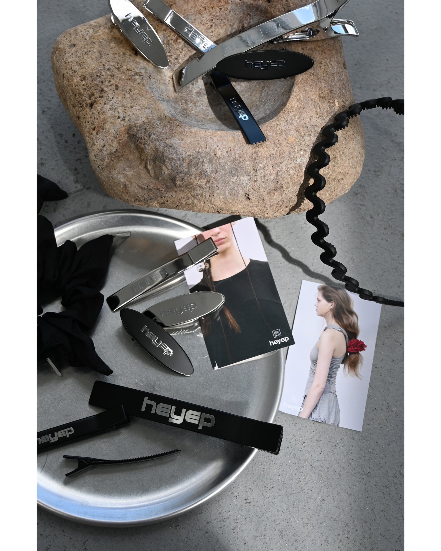 New Logo Hair Clips - 4 Piece Set