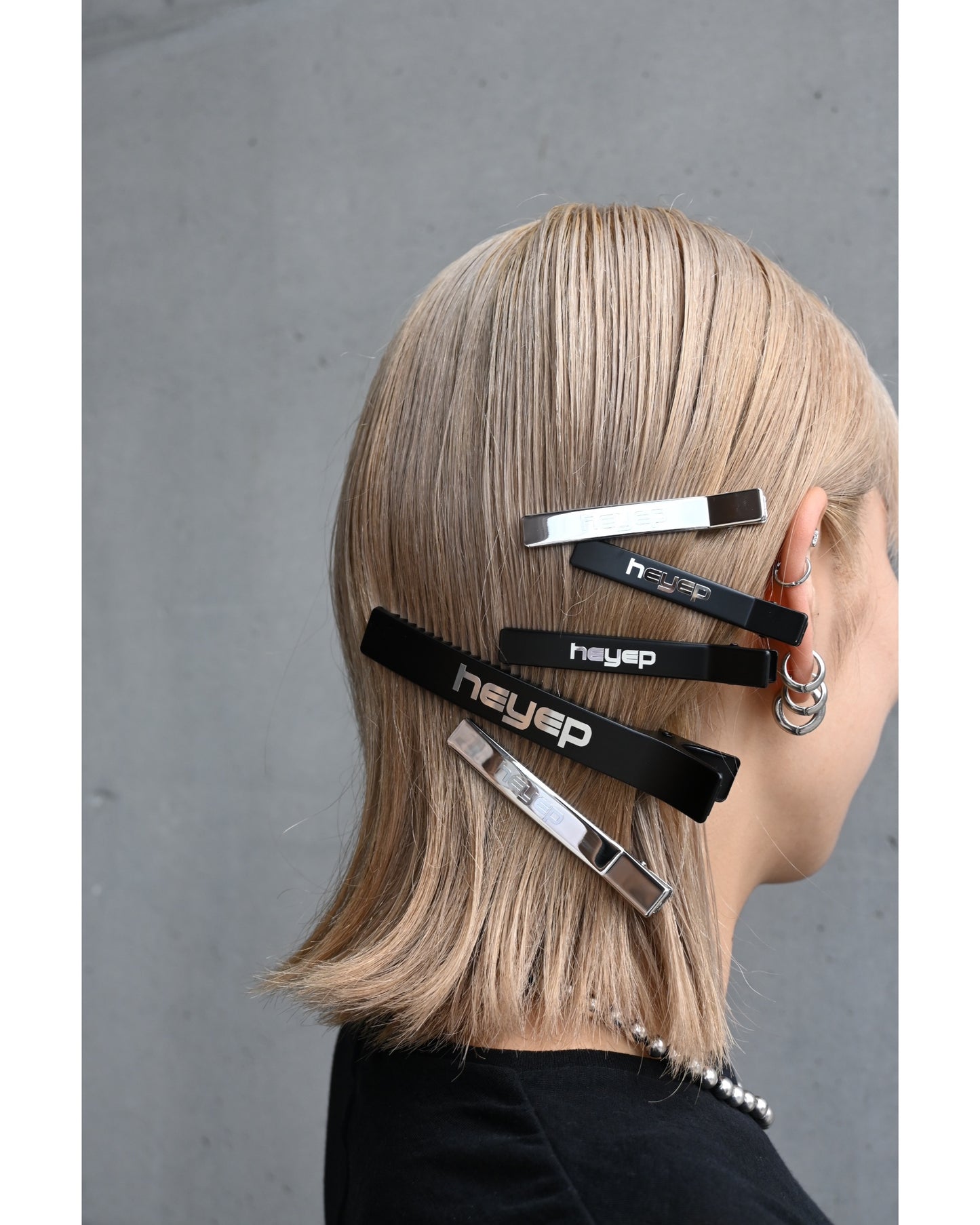 New Logo Hair Clips - 4 Piece Set