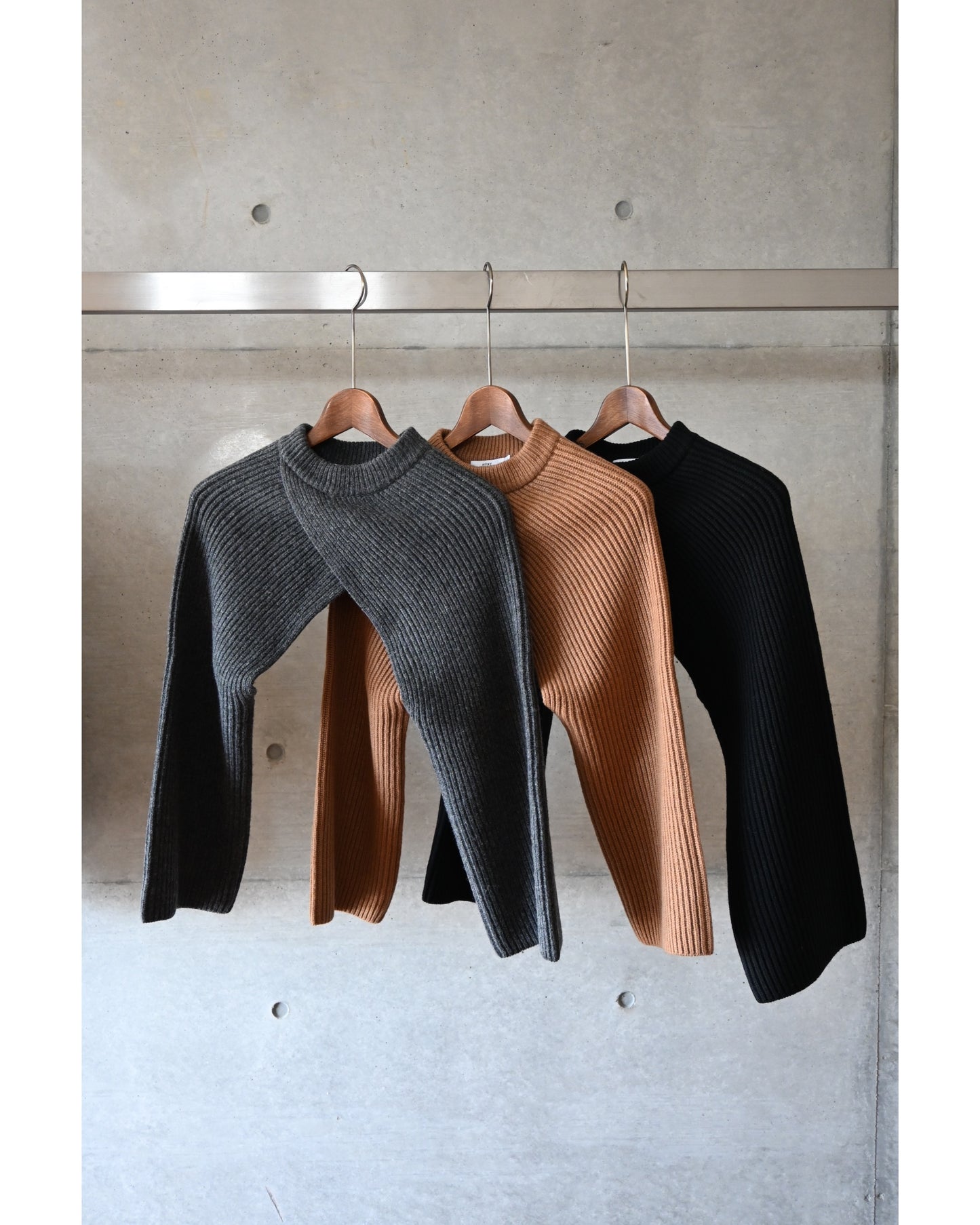 RIBBED KNIT WOOL SHRUG 11411
