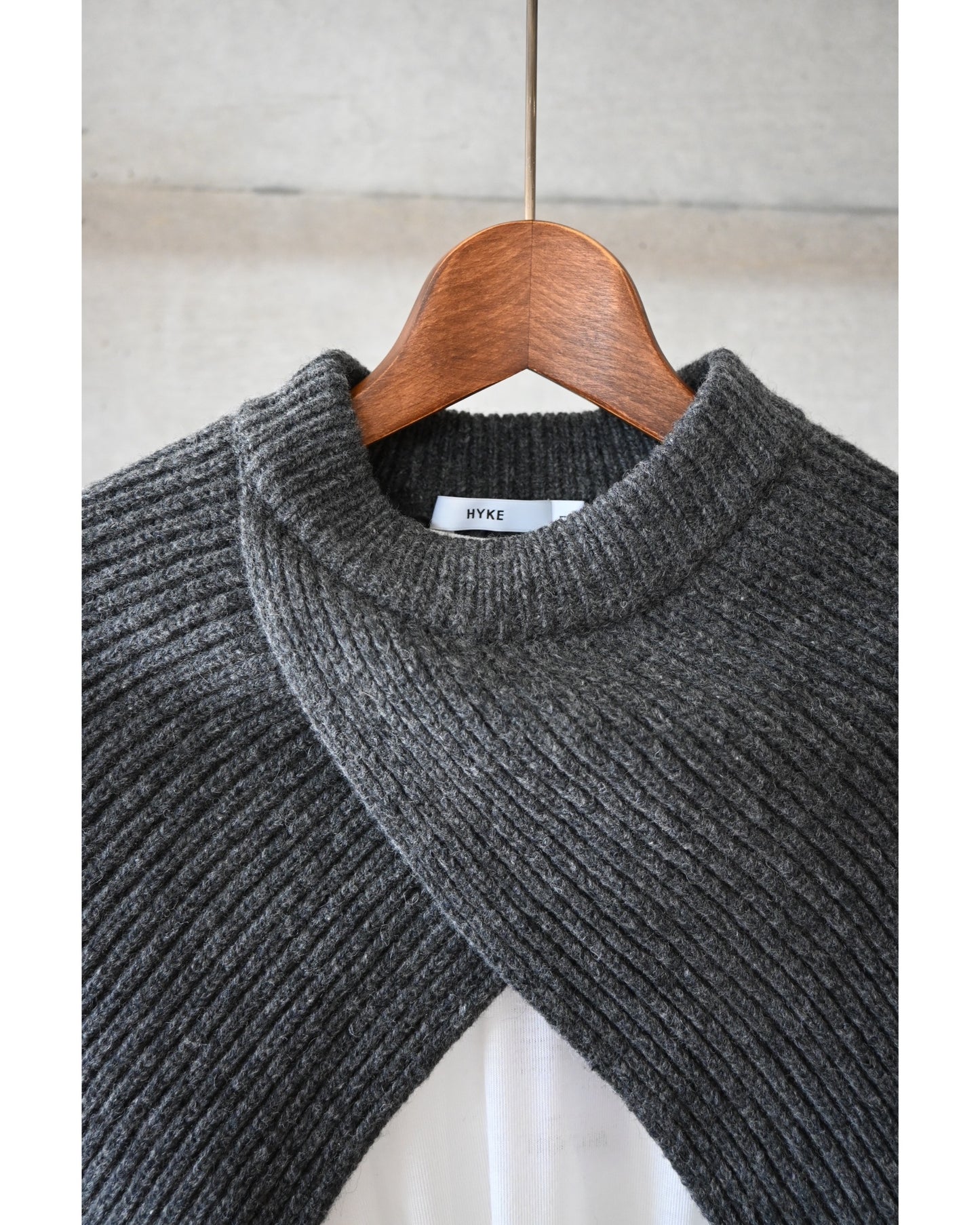 RIBBED KNIT WOOL SHRUG 11411