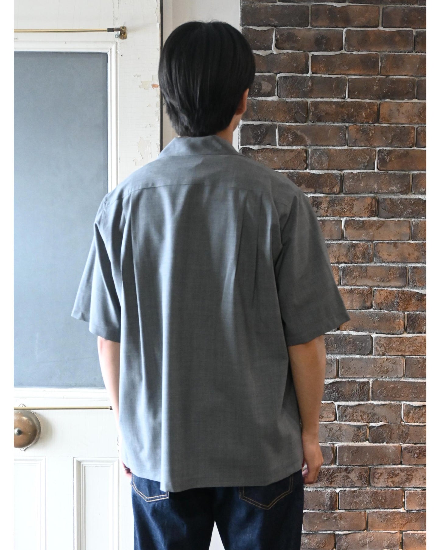 Unlikely 2P Sports Open Shirts S/S Tropical  GRAY