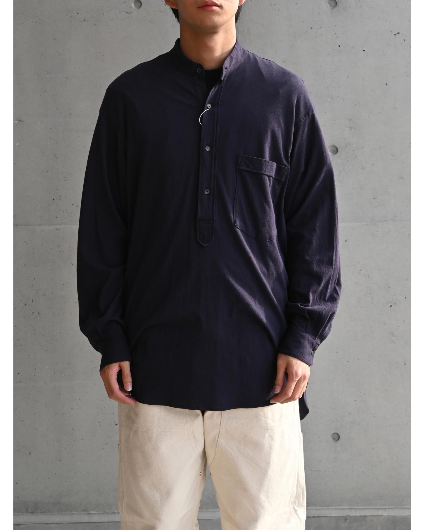 ジャージ プルオーバーシャツ NAVY