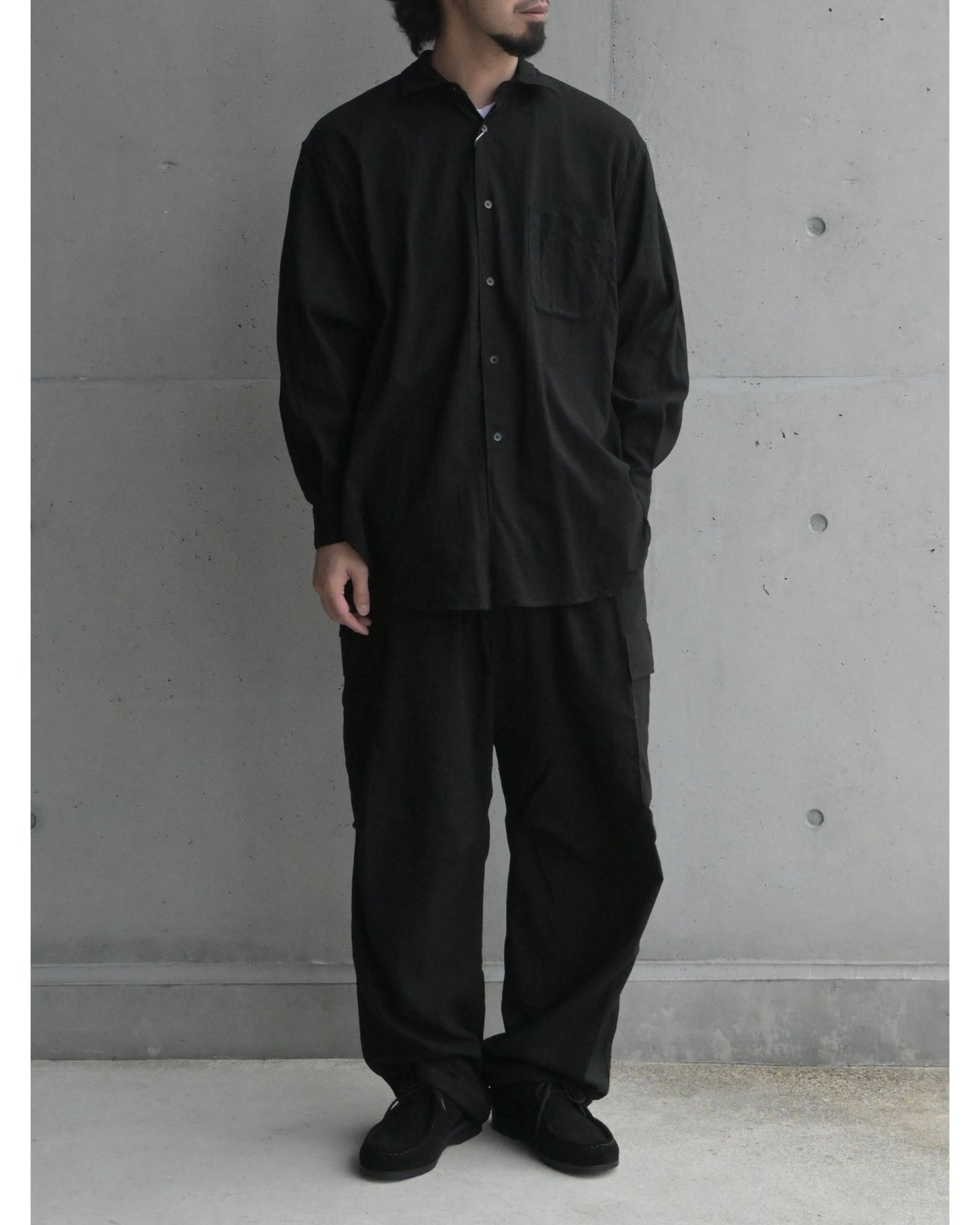 オックス シャツ BLACK