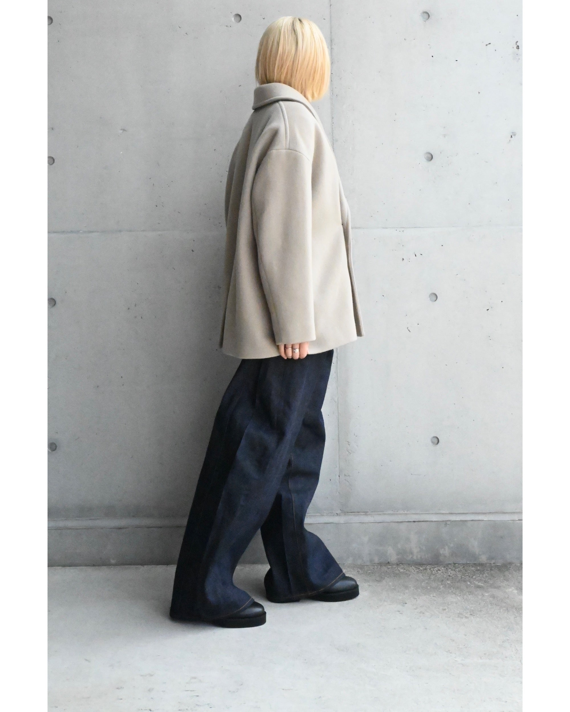 Light Melton Shawl Collar Coat – TIME AFTER TIME