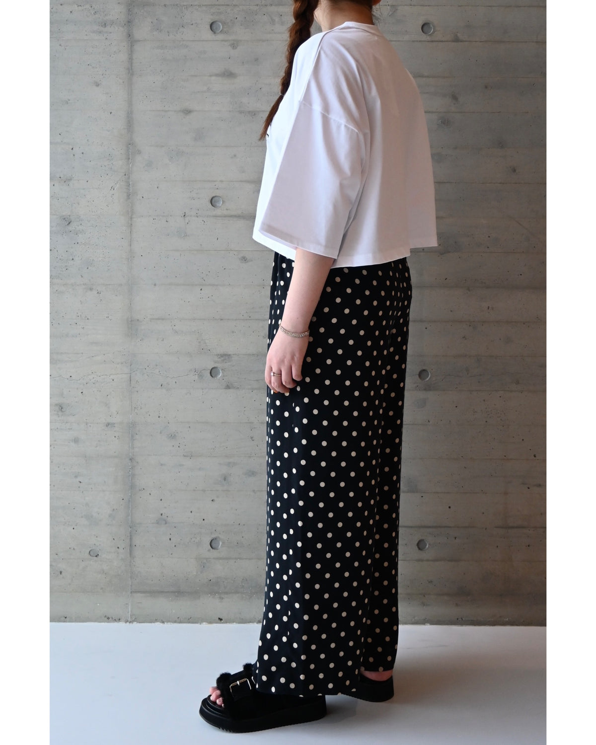H.DENSITY COTTON CROPPED LOGO TOP