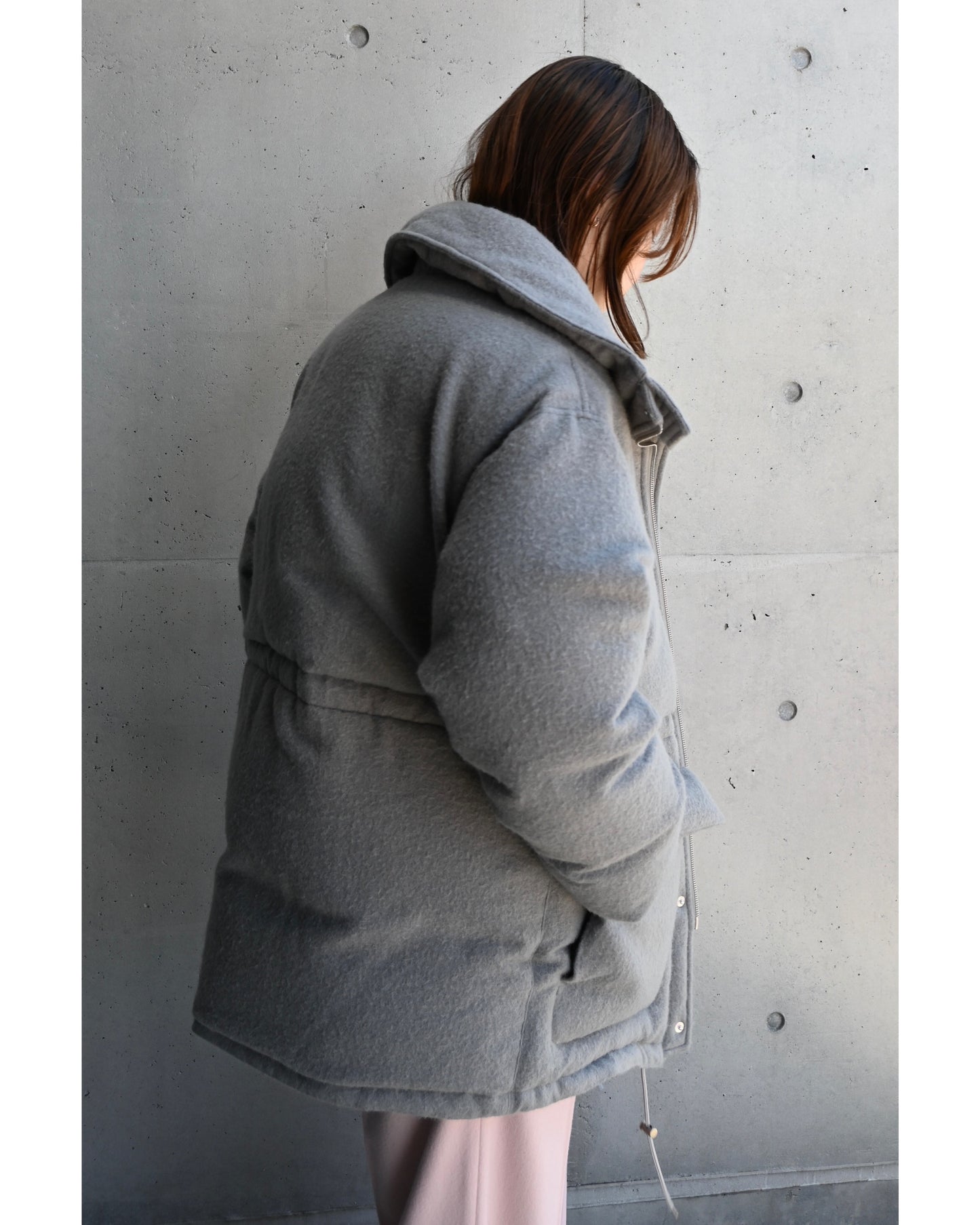 BRUSHED ALPACA WOOL DOWN BLOUSON