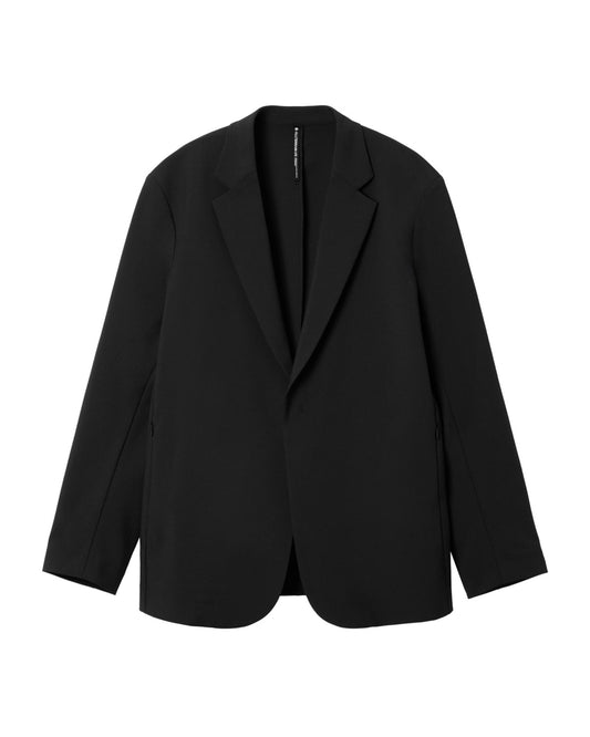TECH SLIM TAILORED JACKET  BLACK