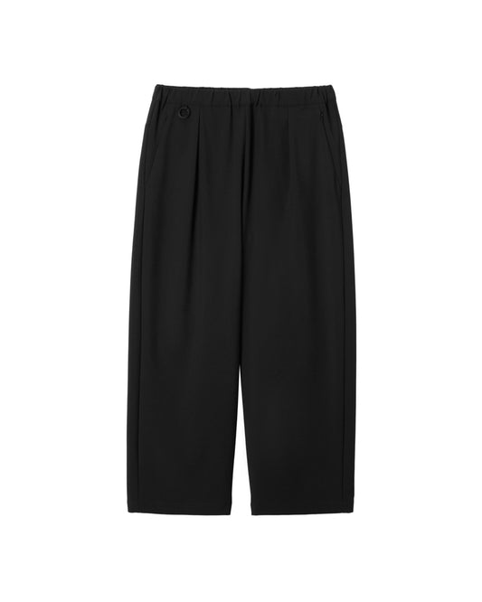 TECH WIDE PANTS  BLACK