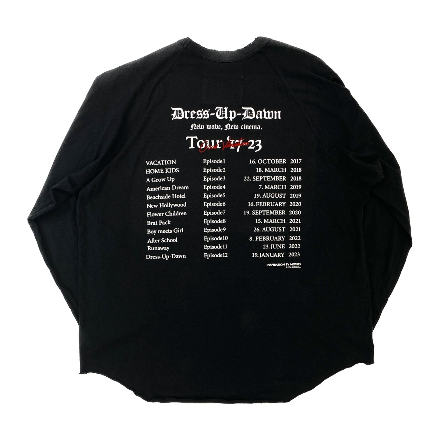 "The Dawn" Big Raglan Tour Tee