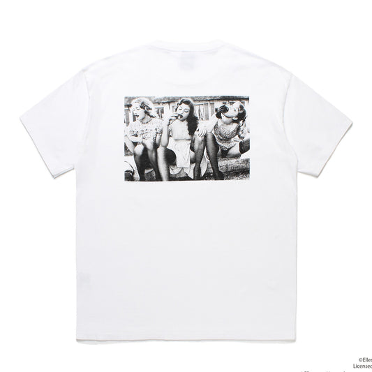 ELLEN VON UNWERTH / WASHED HEAVY WEIGHT CREW NECK T-SHIRT ( TYPE-2 )