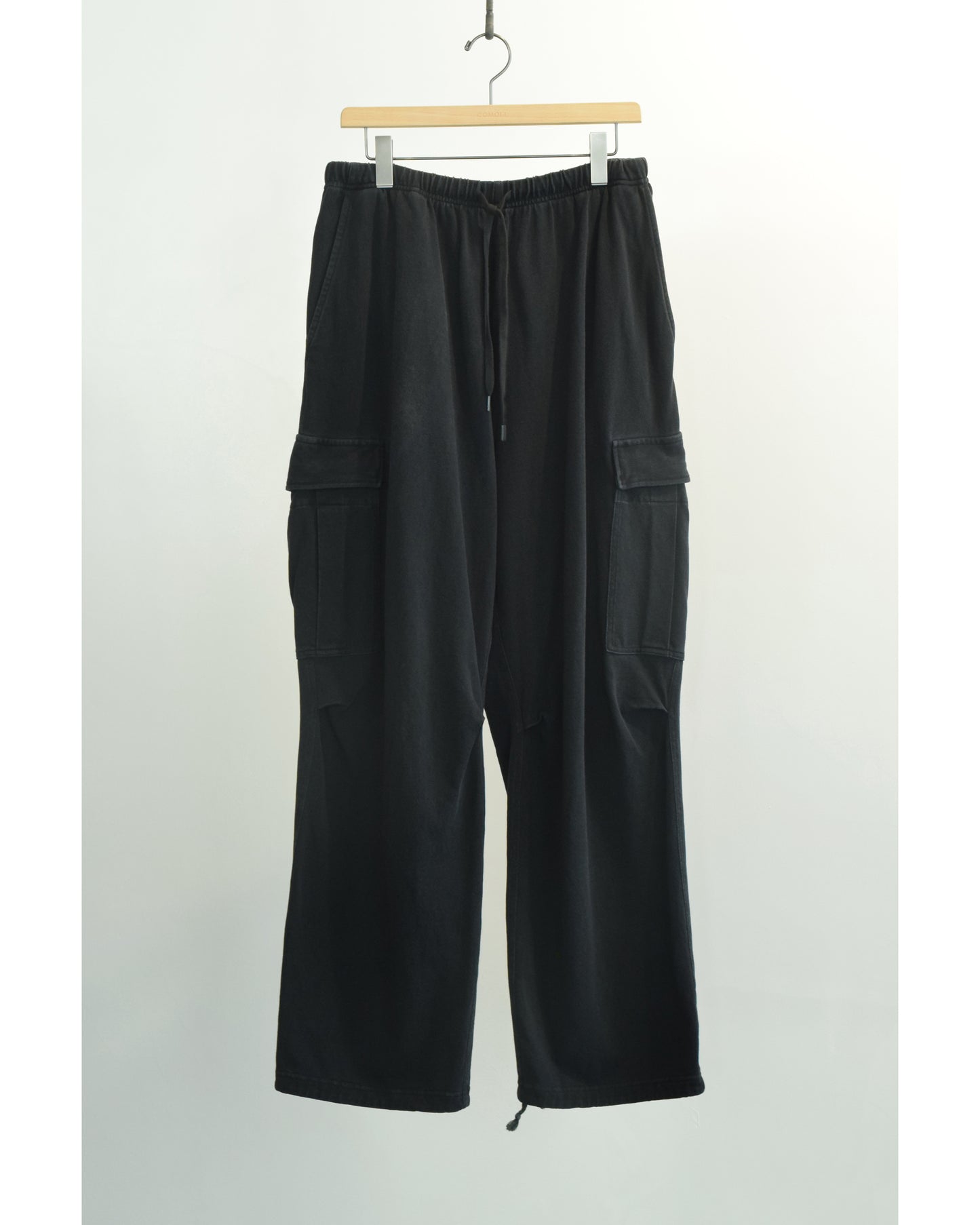 コットンジャージ 6Pパンツ BLACK
