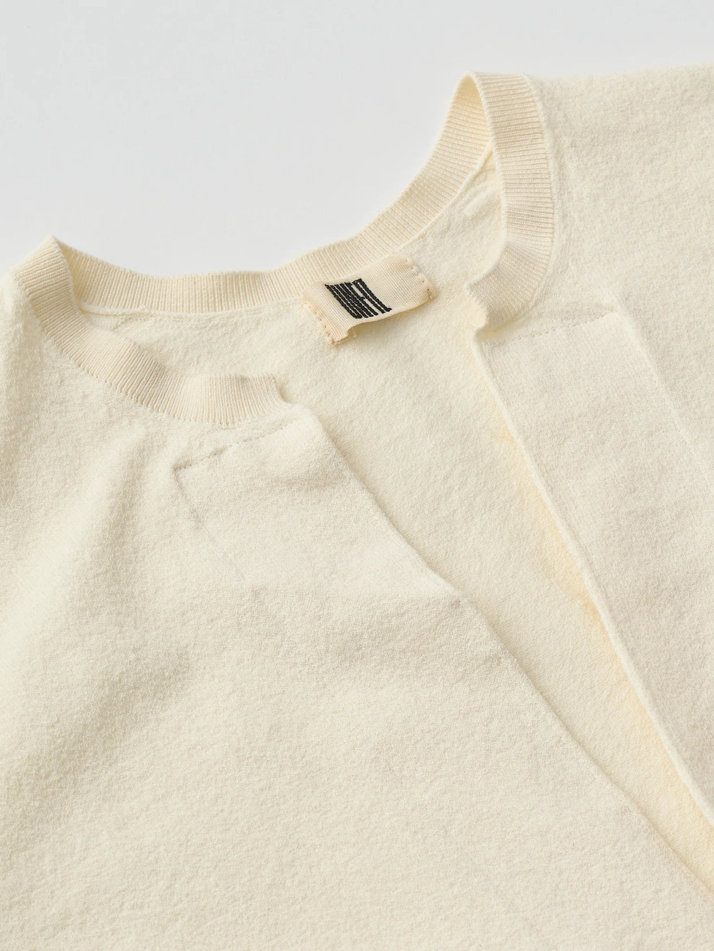 stretch organic cotton crew-neck C/D