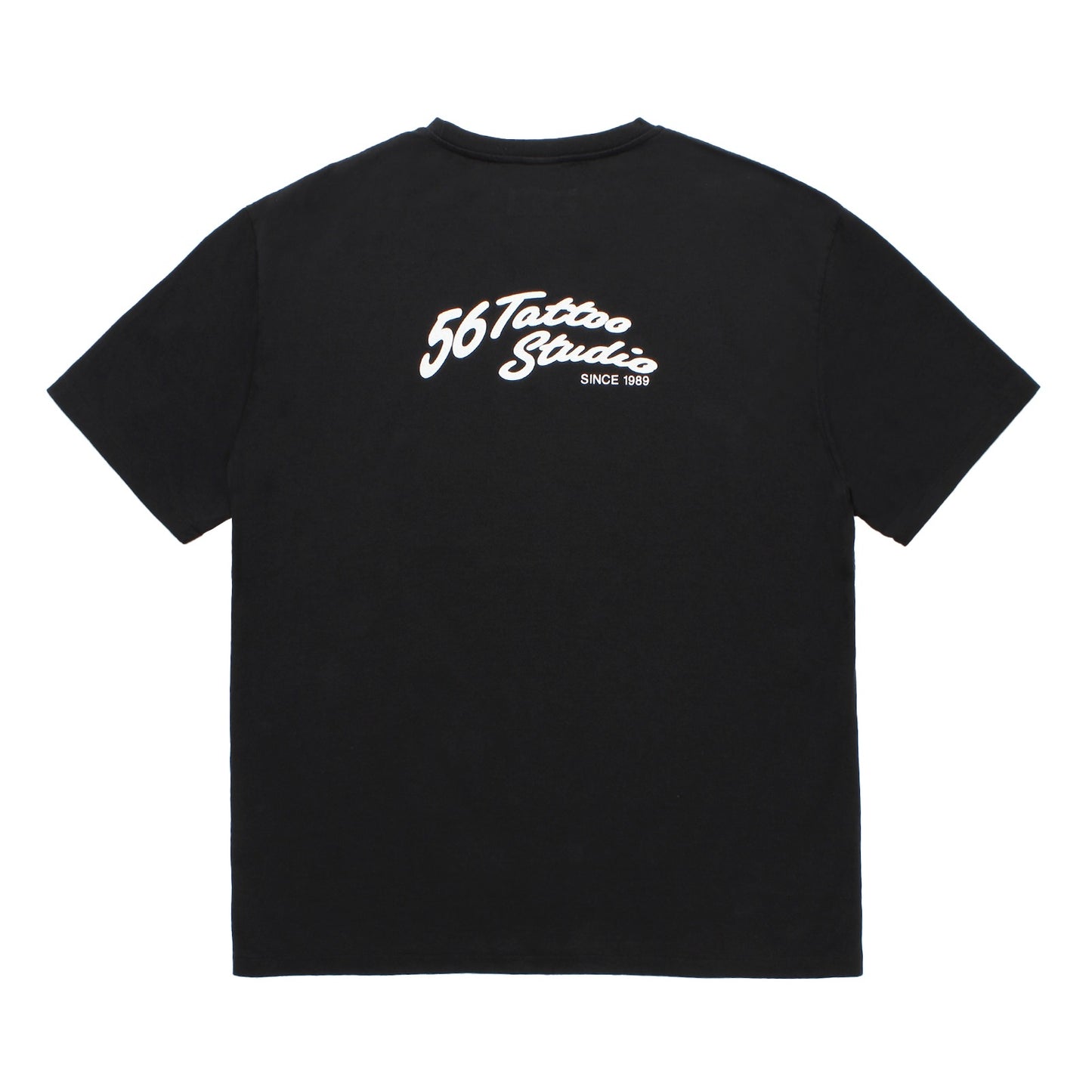 56 TATTOO STUDIO / WASHED HEAVY WEIGHT CREW NECK T-SHIRT