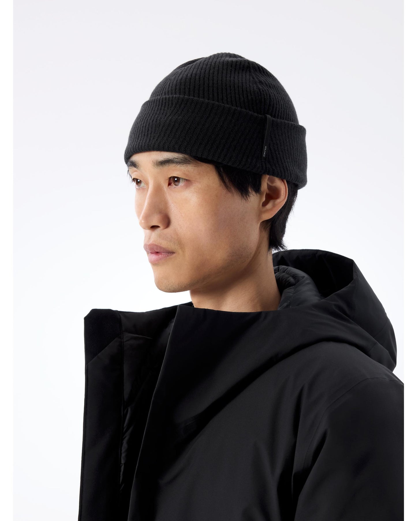 CONIC WOOL TOQUE  BLACK