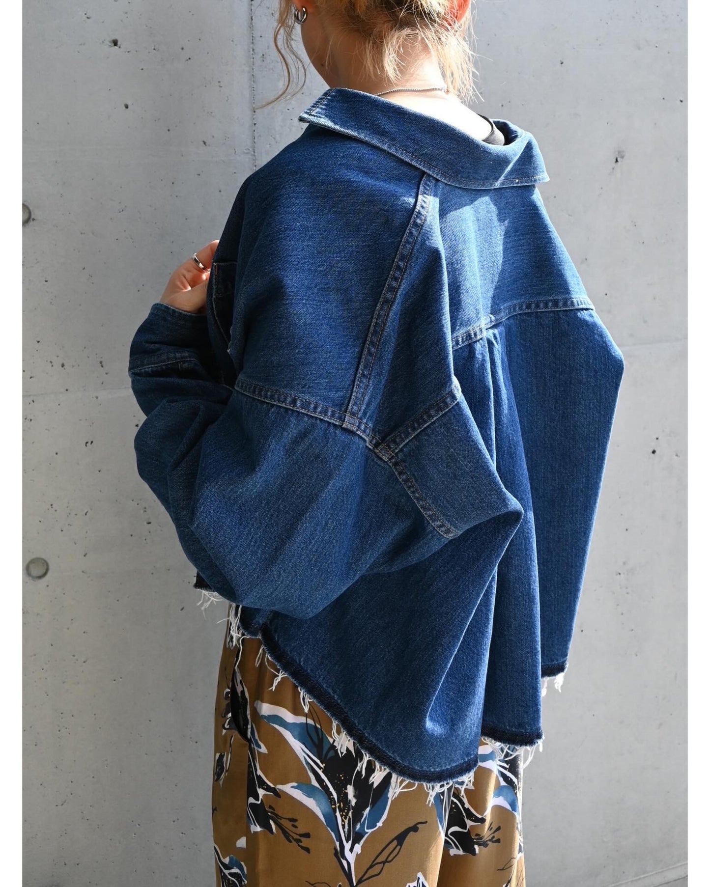 AUTHENTIC DENIM CROPPED SHIRT