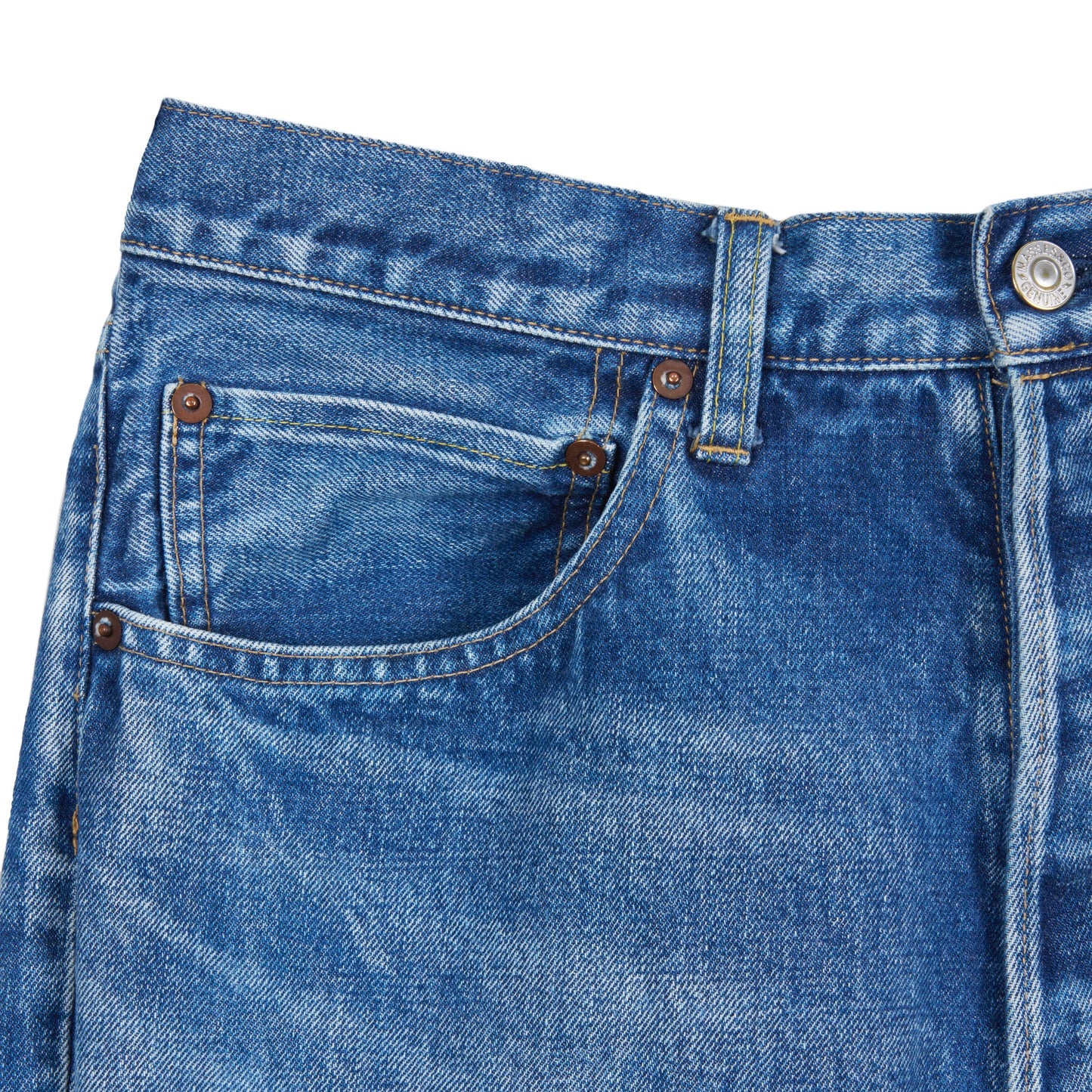 DENIM 5P PANTS H.WASH
